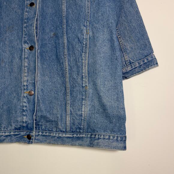 DANIEL Vintage Oversized Heavyweight Denim Jacket 
Size 22  3X XXXL - Picture 4 of 7